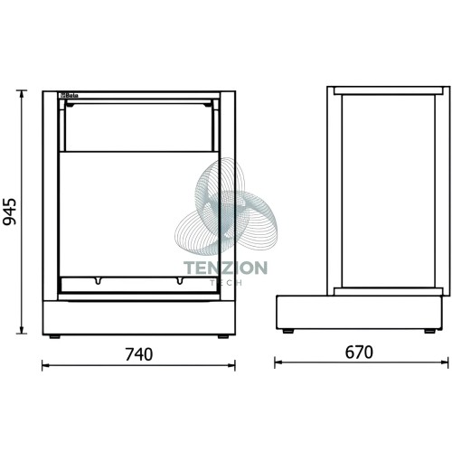 Modulo Fisso Distribuzione Olio Arredo Officina RSC50 2.0