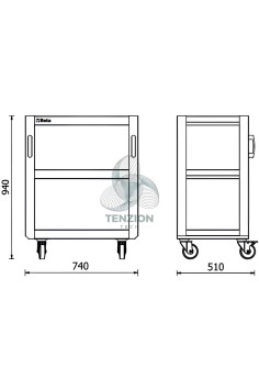 Carrello 3 Ripiani Arredo Officina RSC50 2.0 2