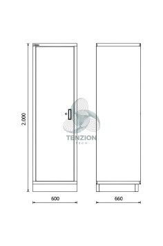 Armadio 1 Anta Lamiera Arredo Officina RSC50 2.0 2