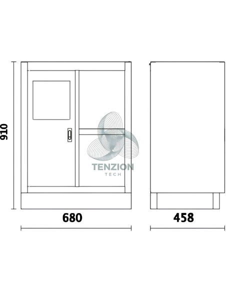Modulo Fisso Di Servizio Arredo Officina C45PRO 2.0