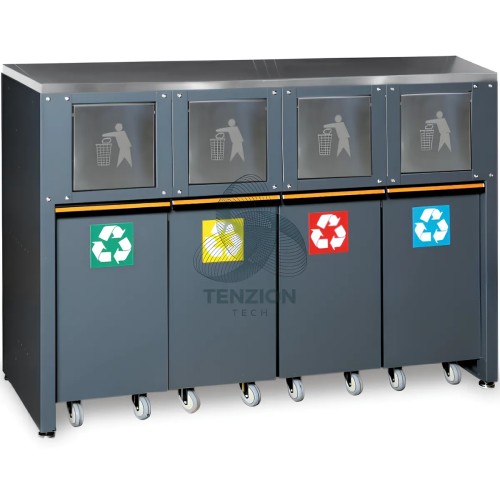 Modulo Fisso Raccolta Differenziata Arredo Officina C45PRO 2.0