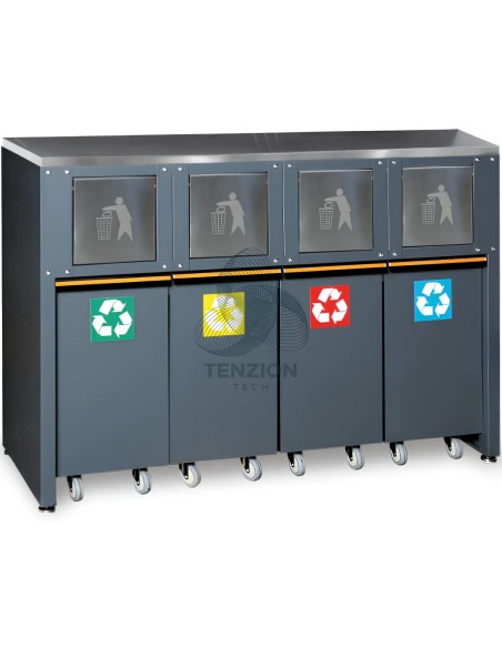Modulo Fisso Raccolta Differenziata Arredo Officina C45PRO 2.0