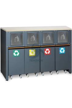 Modulo Fisso Raccolta Differenziata Arredo Officina C45PRO 2.0