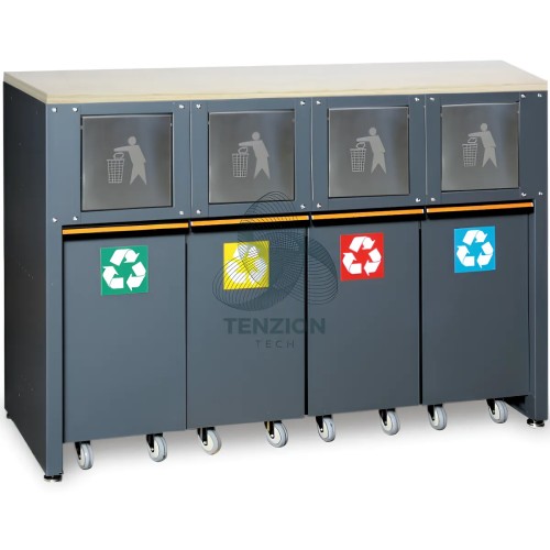 Modulo Fisso Raccolta Differenziata Arredo Officina C45PRO 2.0