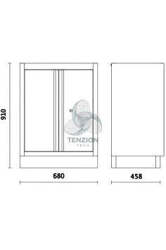 Modulo Fisso 2 Antine Arredo Officina C45PRO 2.0 2