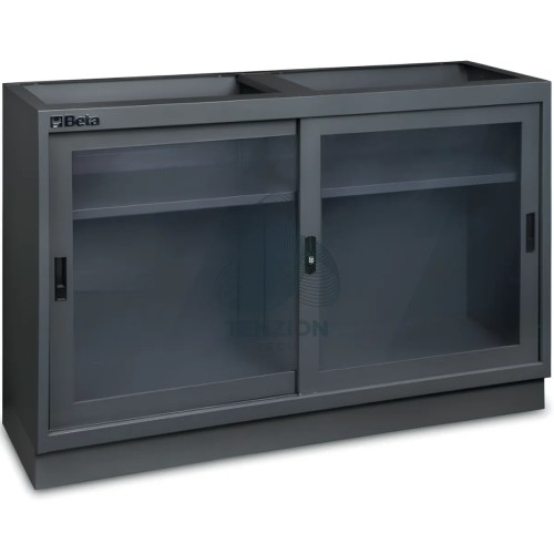 Modulo Fisso 2 Ante Trasparenti Policarbonato 1360mm Arredo Officina C45PRO 2.0