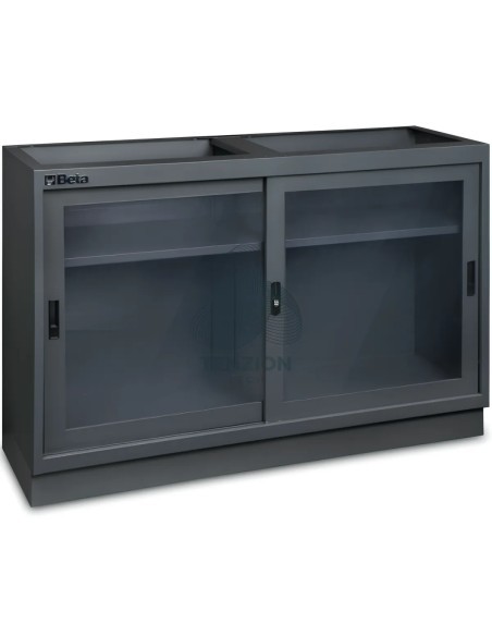 Modulo Fisso 2 Ante Trasparenti Policarbonato 1360mm Arredo Officina C45PRO 2.0