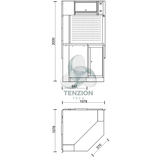 Angolo Autoportante Completo Arredo Officina C45PRO 2.0