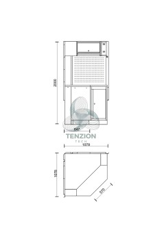 Angolo Autoportante Completo Arredo Officina C45PRO 2.0 2