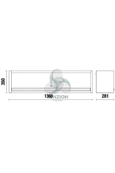 Pensile A Muro Lungo Arredo Officina C45PRO 2.0 2