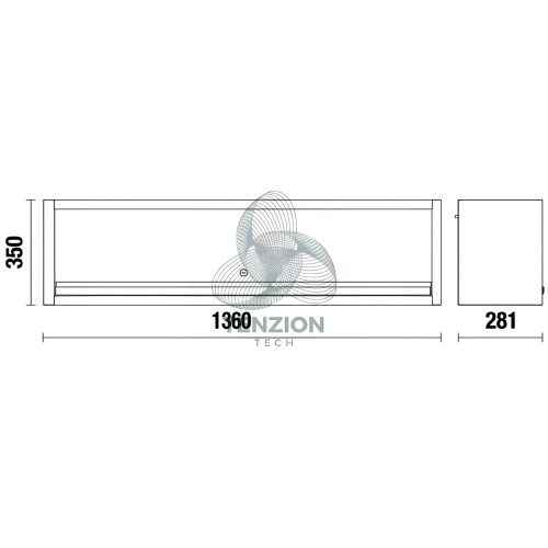 Pensile A Muro Lungo Arredo Officina C45PRO 2.0