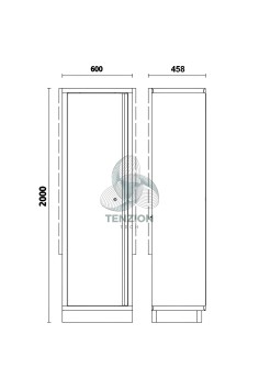 Armadio 1 Anta Con Staffa Lamiera Arredo Officina C45PRO 2.0 2
