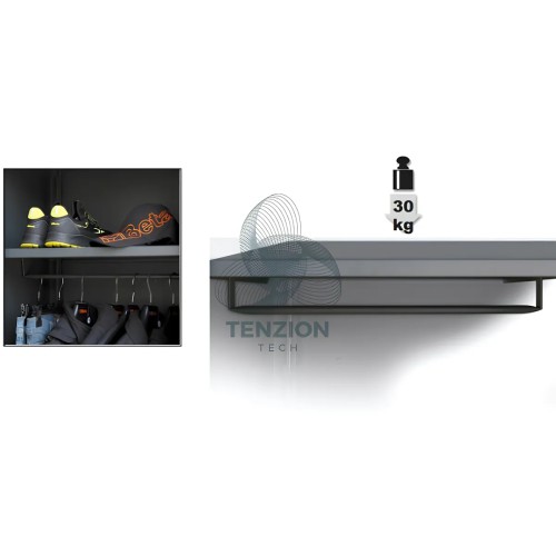 Ripiano Interno Con Barra Appendiabiti Per Armadio C45PRO 2.0 AS1 Arredo Officina C45PRO 2.0