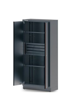 Armadio 2 Ante Con Staffa 3 Cassetti Lamiera Arredo Officina C45PRO 2.0