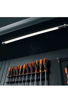 Profilo Strip Led Alluminio Con Interruttore Soft Touch Per Arredo Officina 2
