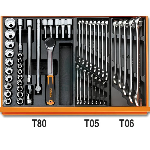 Assortimento 98 Utensili In Termoformato Rigido ABS Manutenzioni Industriali
