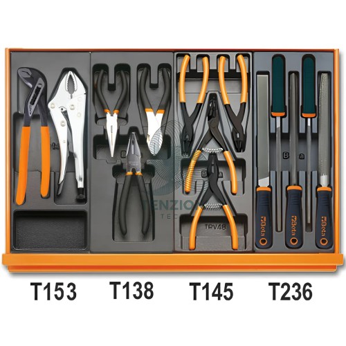 Assortimento 98 Utensili In Termoformato Rigido ABS Manutenzioni Industriali