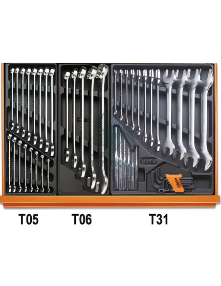 Assortimento 140 Utensili In Termoformato Rigido ABS Manutenzioni Industriali