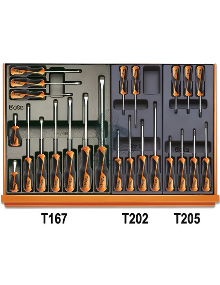 Assortimento 140 Utensili In Termoformato Rigido ABS Manutenzioni Industriali