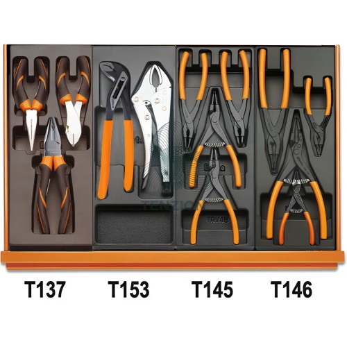 Assortimento 140 Utensili In Termoformato Rigido ABS Manutenzioni Industriali