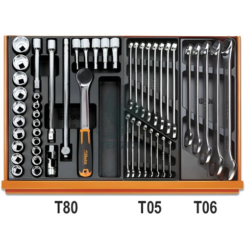 Assortimento 228 Utensili In Termoformato Rigido ABS Manutenzioni Industriali