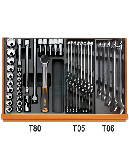 Assortimento 228 Utensili In Termoformato Rigido ABS Manutenzioni Industriali