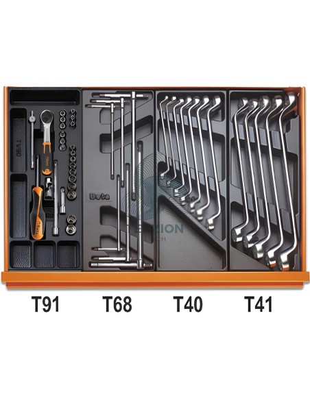 Assortimento 228 Utensili In Termoformato Rigido ABS Manutenzioni Industriali