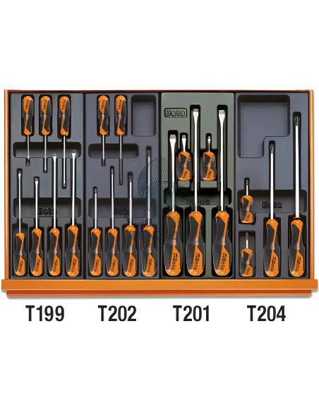 Assortimento 228 Utensili In Termoformato Rigido ABS Manutenzioni Industriali