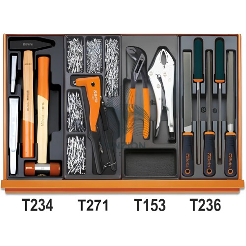 Assortimento 228 Utensili In Termoformato Rigido ABS Manutenzioni Industriali