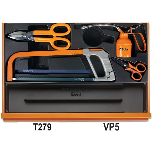 Assortimento 228 Utensili In Termoformato Rigido ABS Manutenzioni Industriali