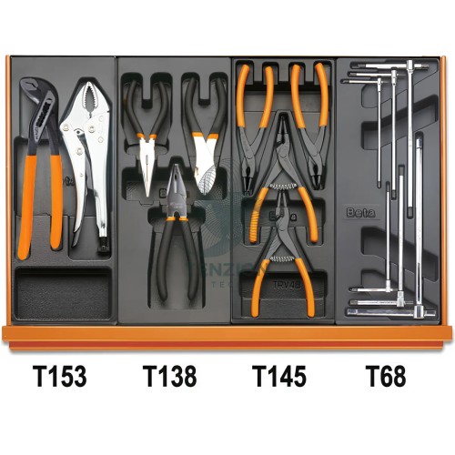 Assortimento 152 Utensili In Termoformato Rigido ABS Manutenzioni Industriali