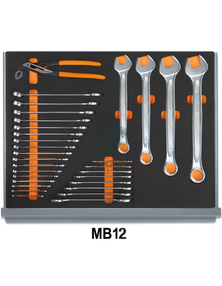 Assortimento 132 Utensili In Vassoio Morbido EVA Per Cassettiera C35 Manutenzioni Industriali