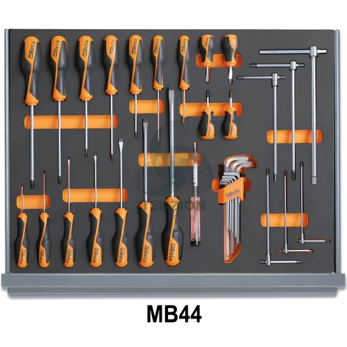 Assortimento 132 Utensili In Vassoio Morbido EVA Per Cassettiera C35 Manutenzioni Industriali
