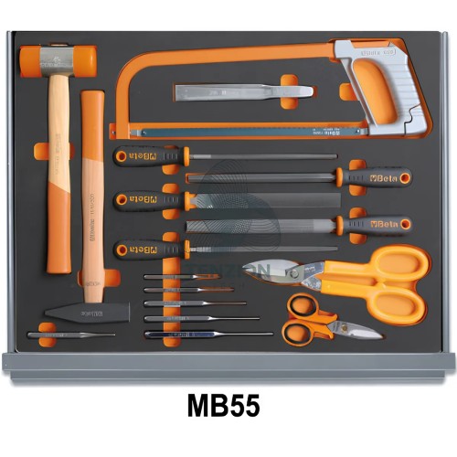 Assortimento 132 Utensili In Vassoio Morbido EVA Per Cassettiera C35 Manutenzioni Industriali