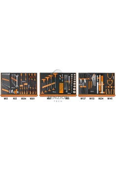 Assortimento 90 Utensili In Vassoio Morbido EVA Universali