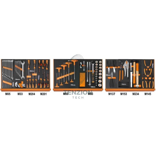Assortimento 90 Utensili In Vassoio Morbido EVA Universali