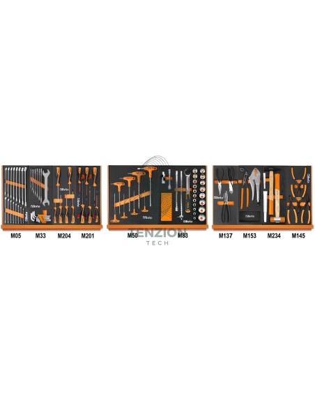 Assortimento 90 Utensili In Vassoio Morbido EVA Universali