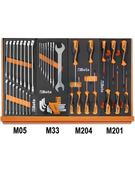 Assortimento 90 Utensili In Vassoio Morbido EVA Universali