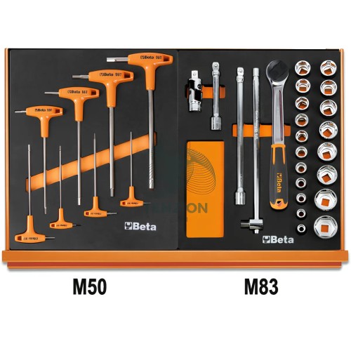 Assortimento 90 Utensili In Vassoio Morbido EVA Universali