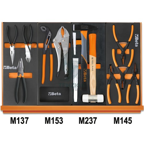Assortimento 144 Utensili In Vassoio Morbido EVA Universali