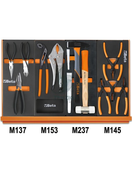 Assortimento 144 Utensili In Vassoio Morbido EVA Universali