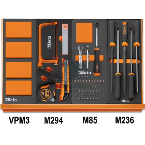 Assortimento 144 Utensili In Vassoio Morbido EVA Universali