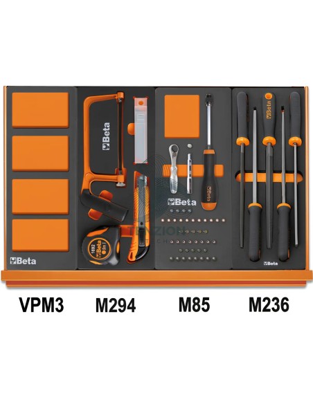 Assortimento 144 Utensili In Vassoio Morbido EVA Universali