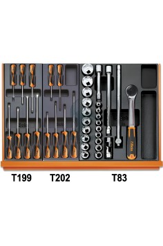 Assortimento 104 Utensili In Termoformato Rigido ABS Universali 2