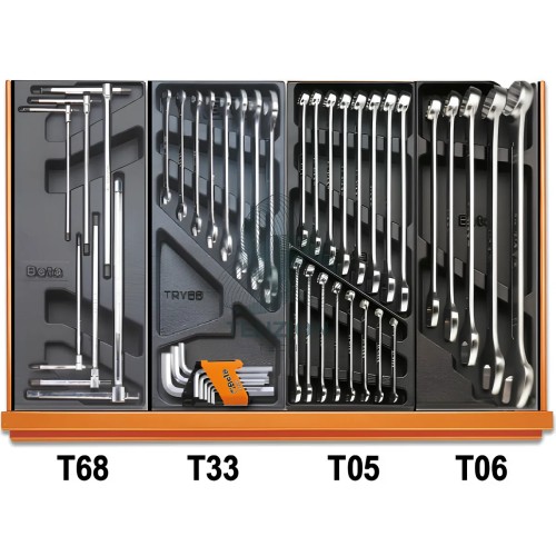 Assortimento 104 Utensili In Termoformato Rigido ABS Universali