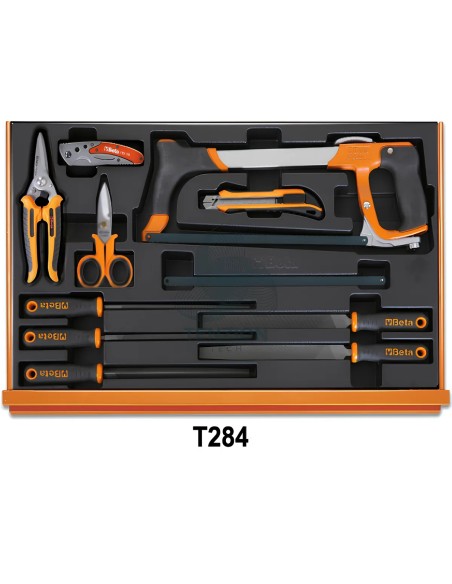 Assortimento 104 Utensili In Termoformato Rigido ABS Universali