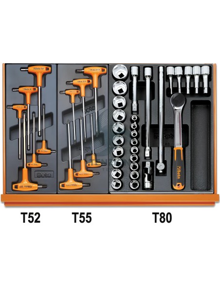 Assortimento 146 Utensili In Termoformato Rigido ABS Universali