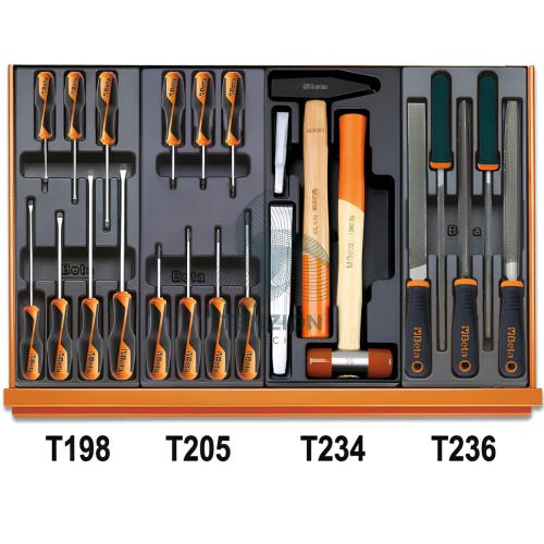 Assortimento 146 Utensili In Termoformato Rigido ABS Universali