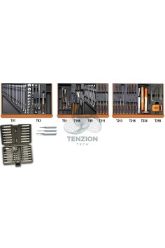 Assortimento 197 Utensili In Termoformato Rigido ABS Universali