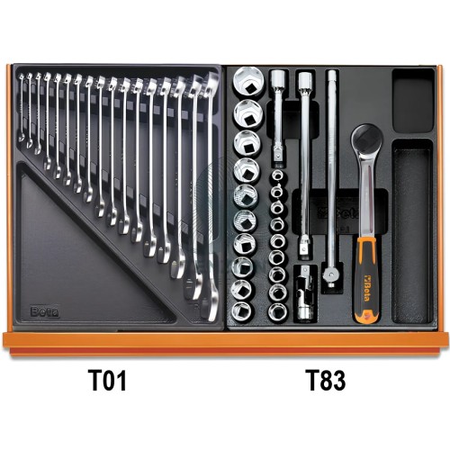 Assortimento 197 Utensili In Termoformato Rigido ABS Universali
